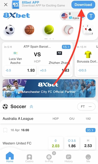 Download 8XBET on your iOS phone 1